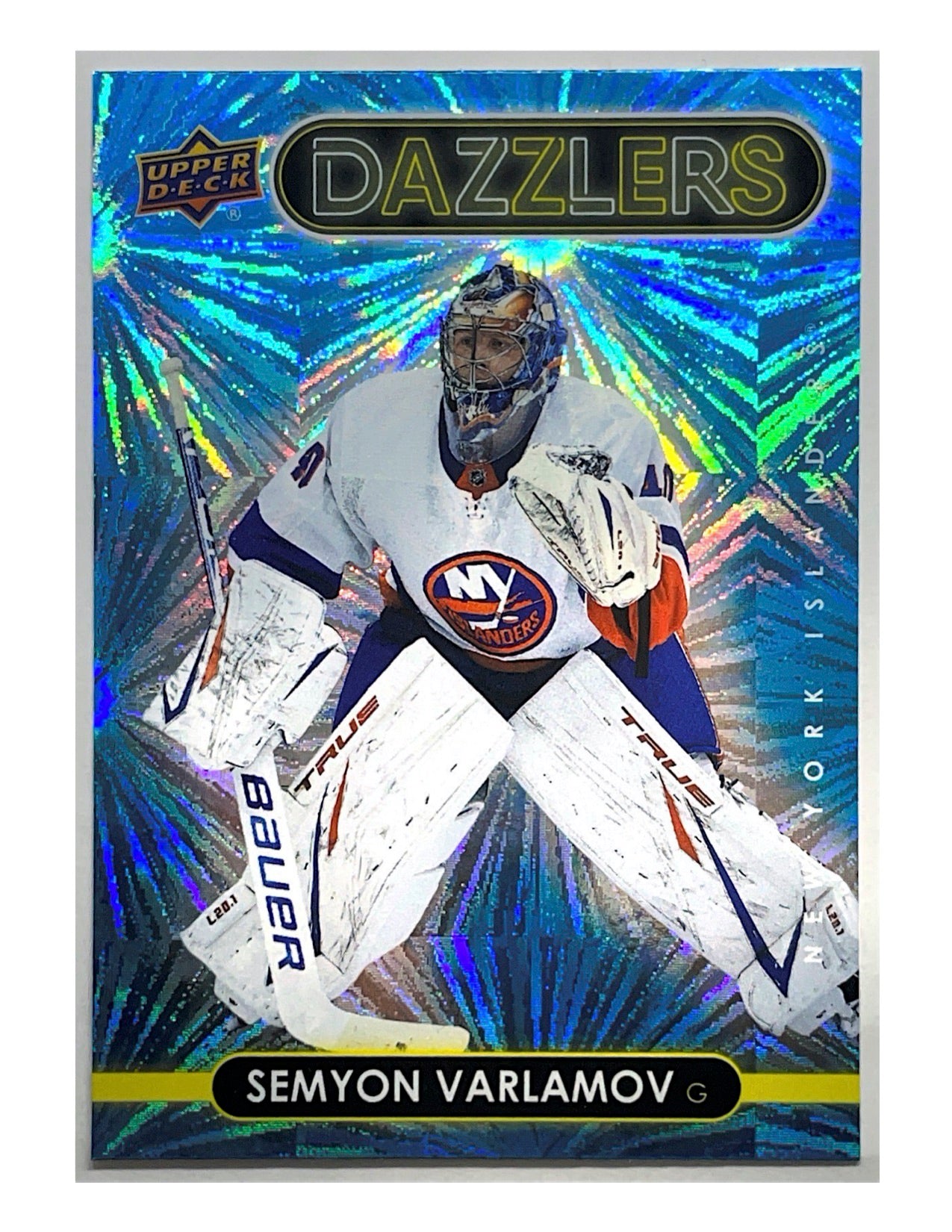 Semyon Varlamov 2021-22 Upper Deck Series 1 Dazzlers Blue #DZ-29