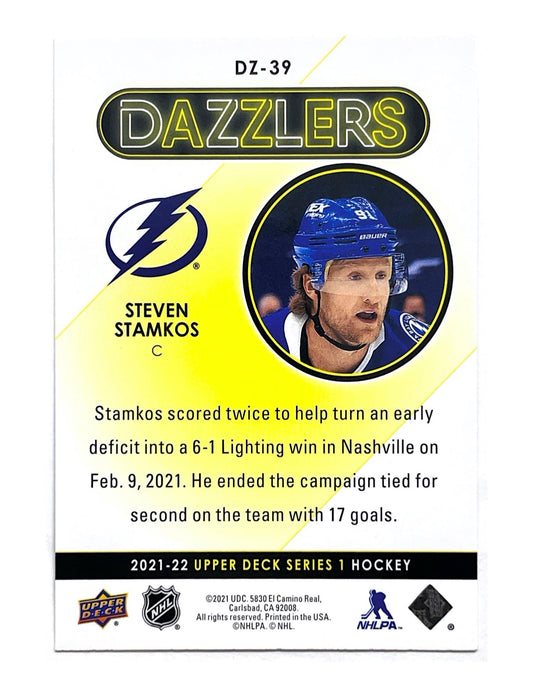 Steven Stamkos 2021-22 Upper Deck Series 1 Dazzlers Blue #DZ-39
