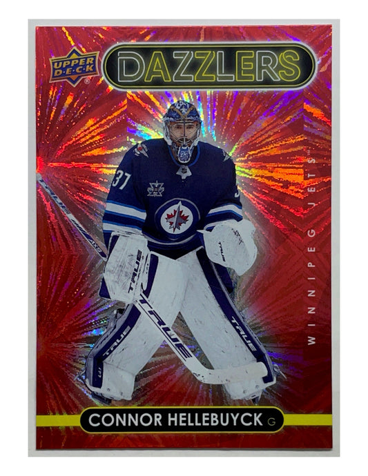 Connor Hellebuyck 2021-22 Upper Deck Series 1 Dazzlers Red #DZ-50