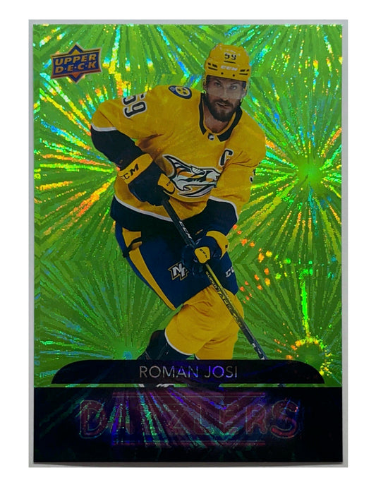 Roman Josi 2020-21 Upper Deck Series 2 Dazzlers Green #DZ-76