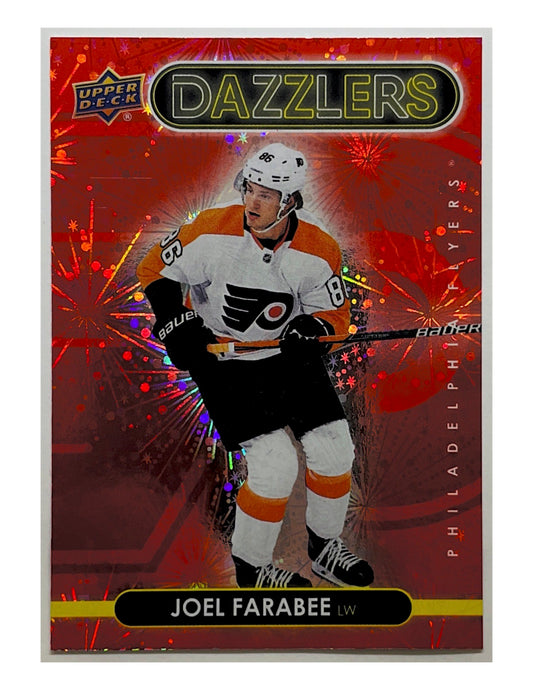 Joel Farabee 2021-22 Upper Deck Series 2 Dazzlers Red #DZ-84
