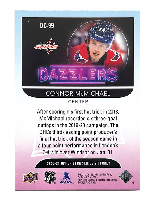 Connor McMichael 2020-21 Upper Deck Series 2 Dazzlers Green #DZ-99