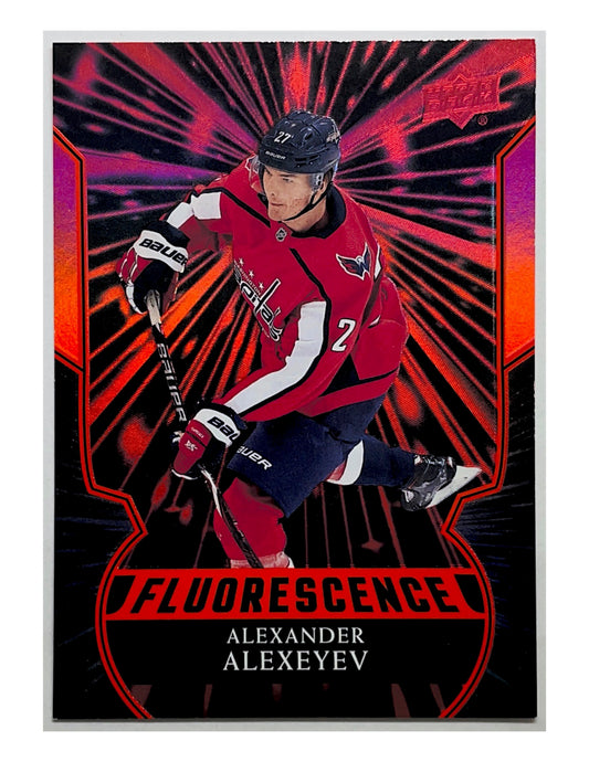 Alexander Alexeyev 2020-21 Upper Deck Series 2 Fluorescence Red #F-25