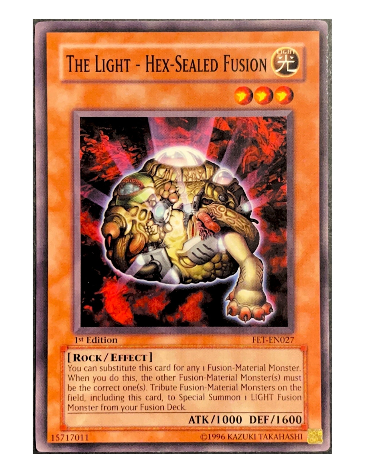 The Light - Hex-Sealed Fusion FET-EN027 Common - 1st Edition
