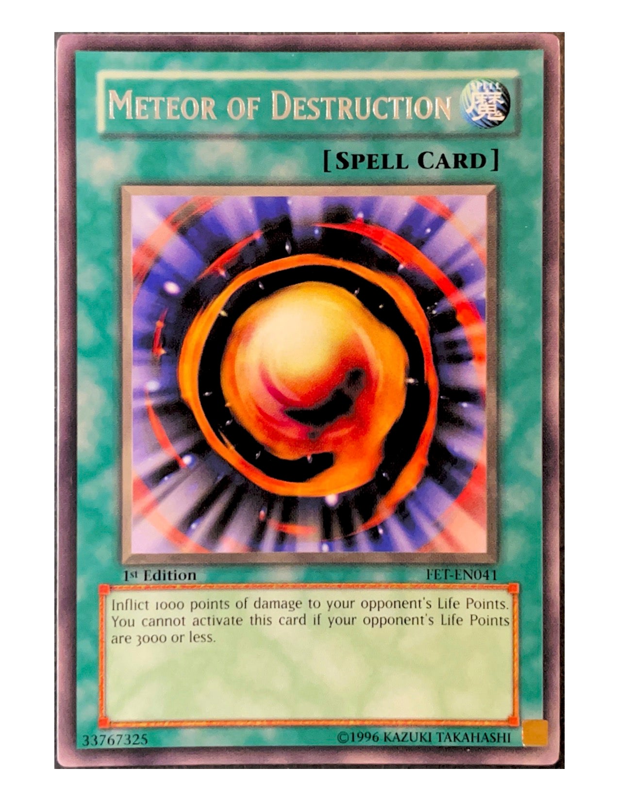 Meteor Of Destruction FET-EN041 Rare - 1st Edition