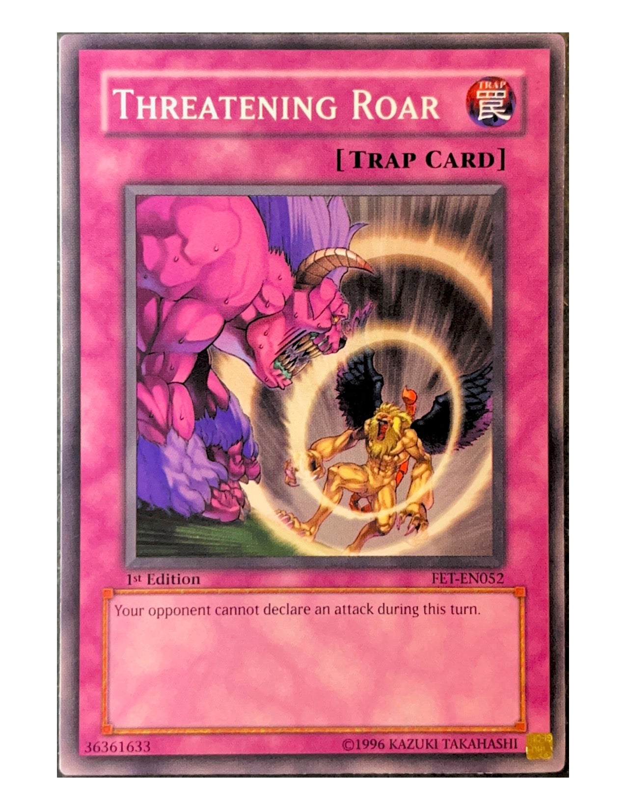 Threatening Roar FET-EN052 Common - 1st Edition