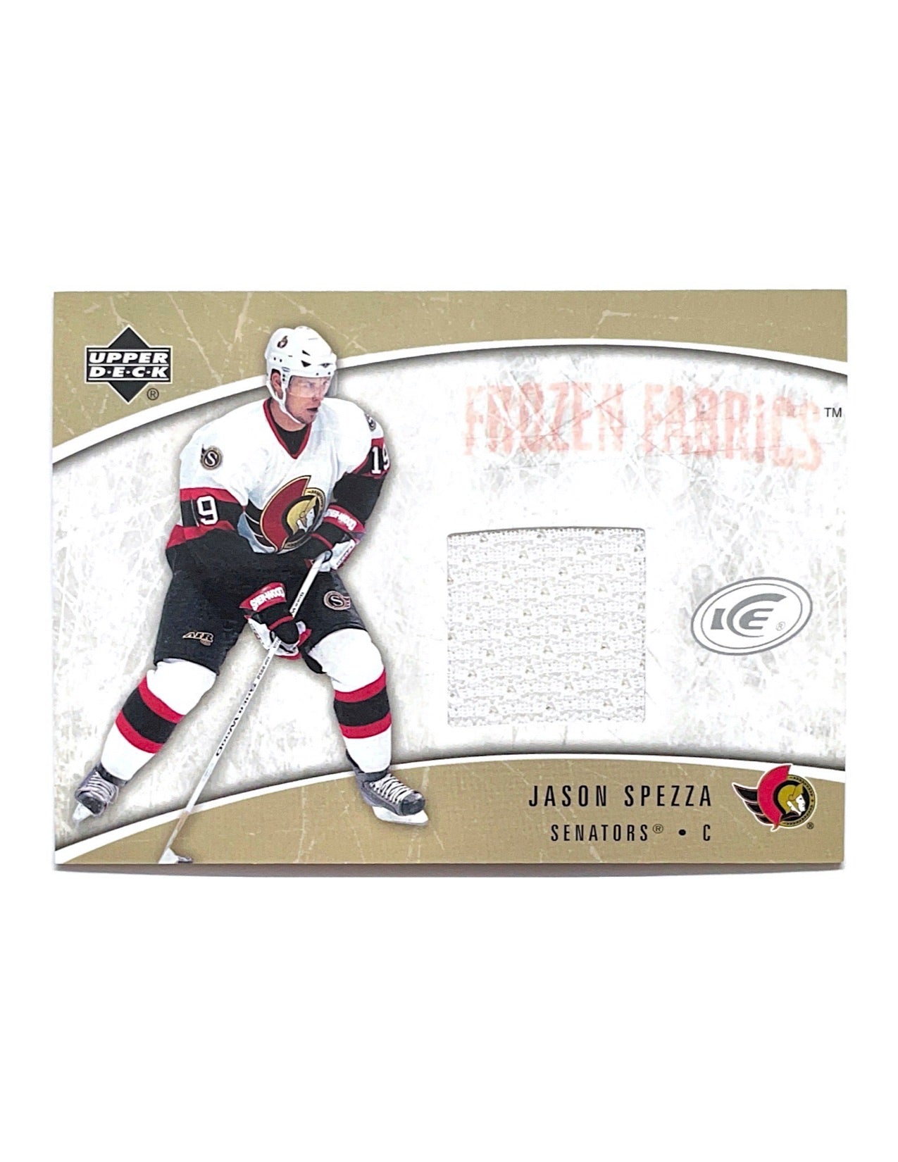 Jason Spezza 2005-06 Upper Deck Ice Frozen Fabrics Jersey #FF-SP