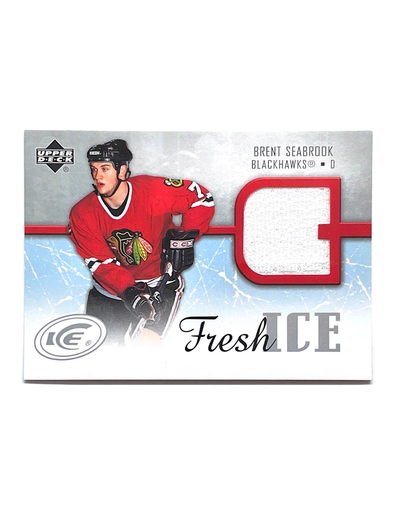 Brent Seabrook 2005-06 Upper Deck Ice Fresh Ice Jersey #FI-BS