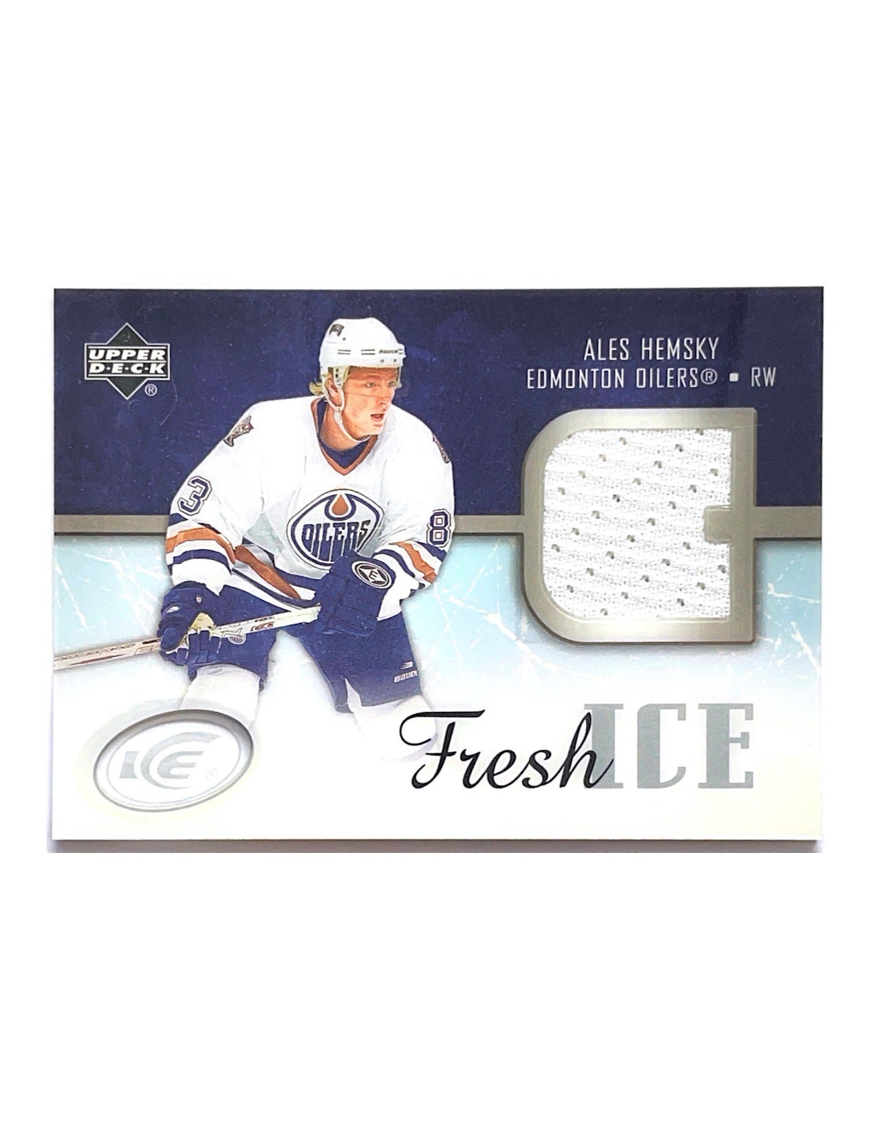 Ales Hemsky 2005-06 Upper Deck Ice Fresh Ice Jersey #FI-HE