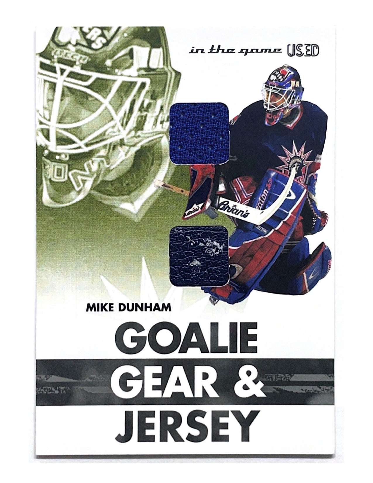 Mike Dunham 2003-04 In The Game Goalie Gear & Jersey #GG-17