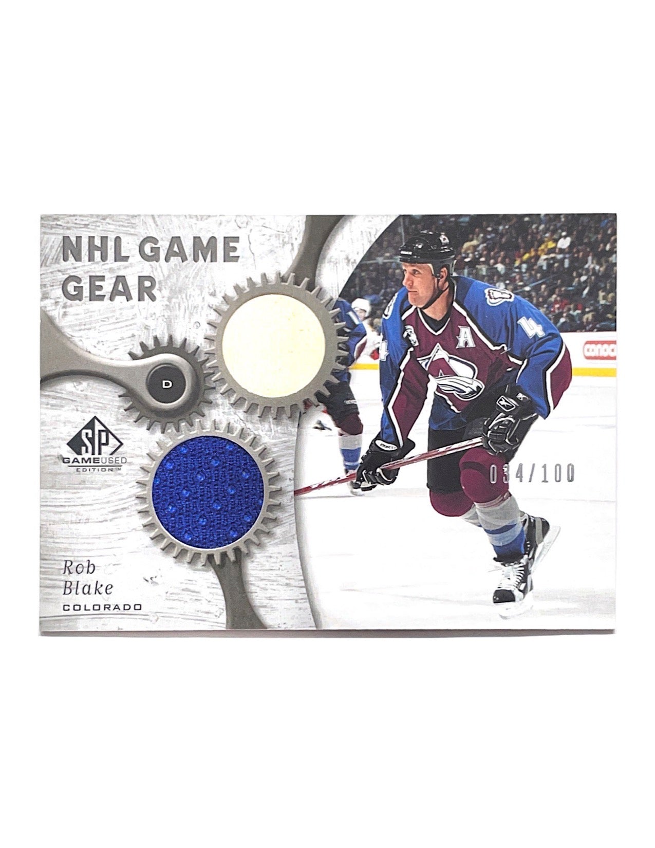 Rob Blake 2005-06 Upper Deck SP Game Used NHL Game Gear Jersey Stick #GG-BL - 034/100