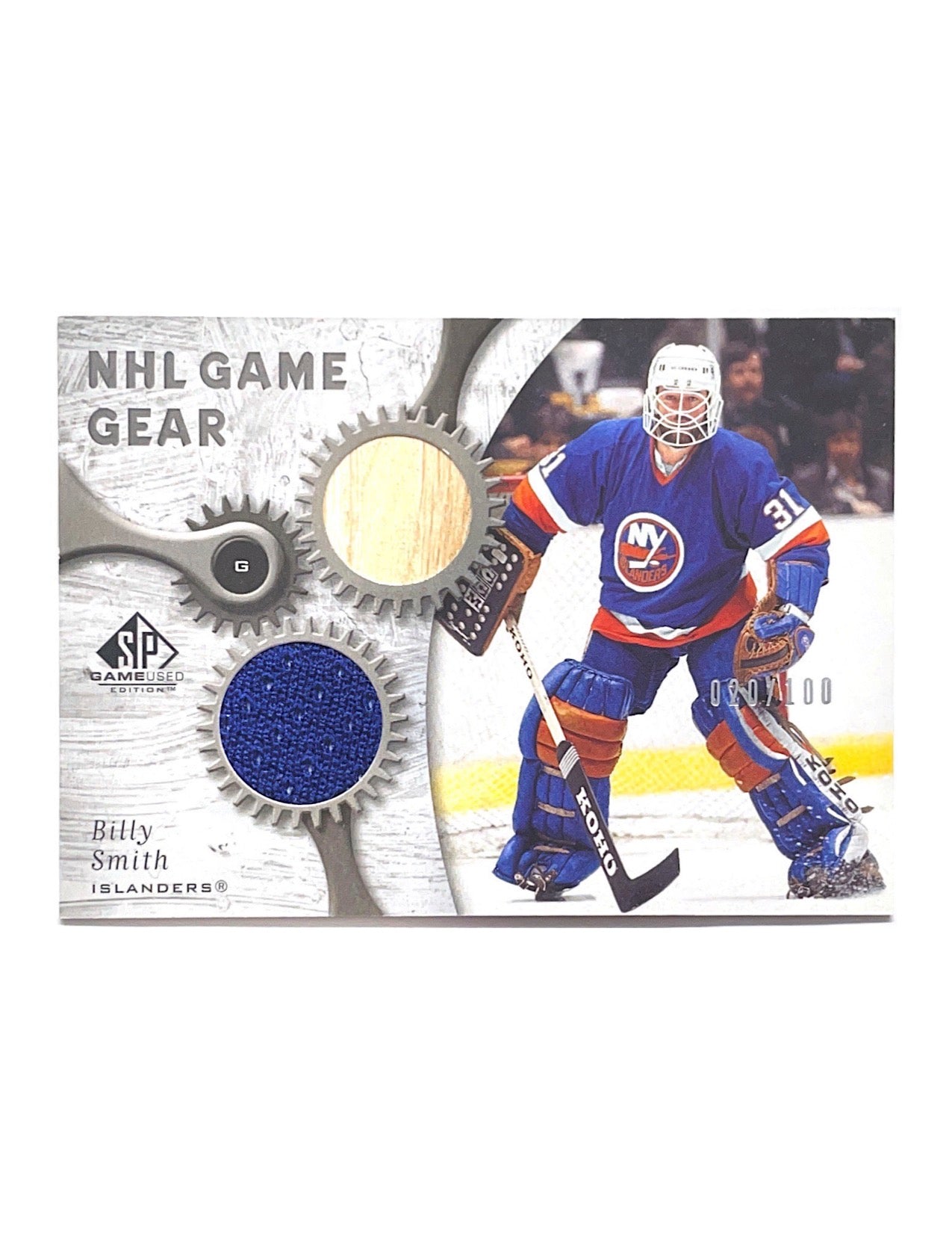 Billy Smith 2005-06 Upper Deck SP Game Used NHL Game Gear Jersey Stick #GG-BS - 020/100