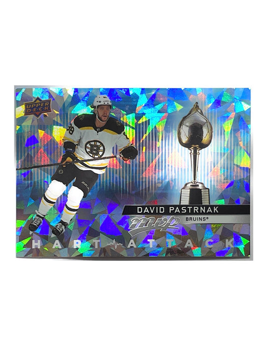 David Pastrnak 2021-22 Upper Deck MVP Hart Attack #HA-13