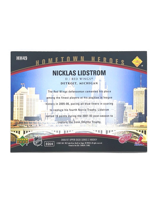 Nicklas Lidstrom 2006-07 Upper Deck Series 2 Hometown Heroes #HH49