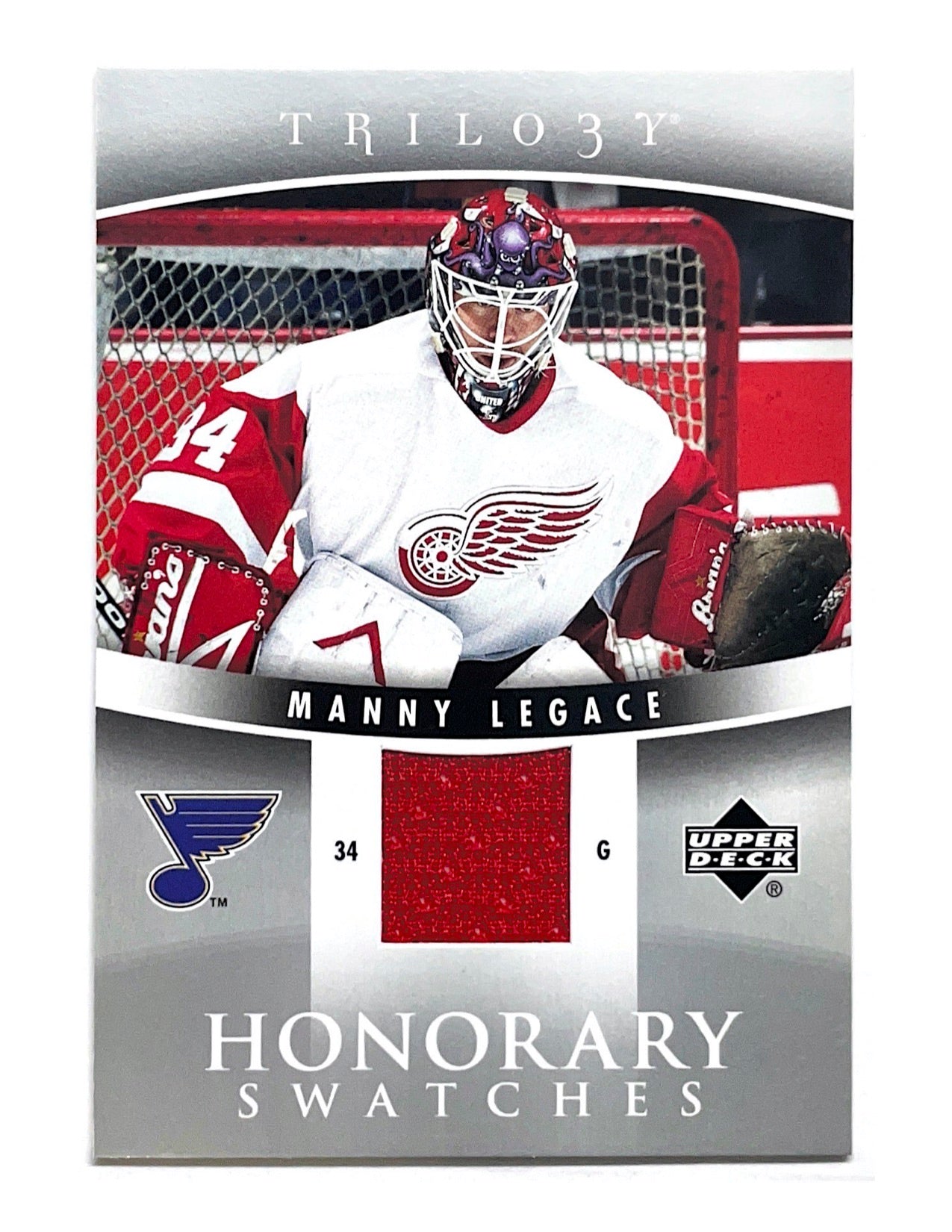 Manny Legace 2006-07 Upper Deck Trilogy Honorary Swatches Jersey #HS-LE