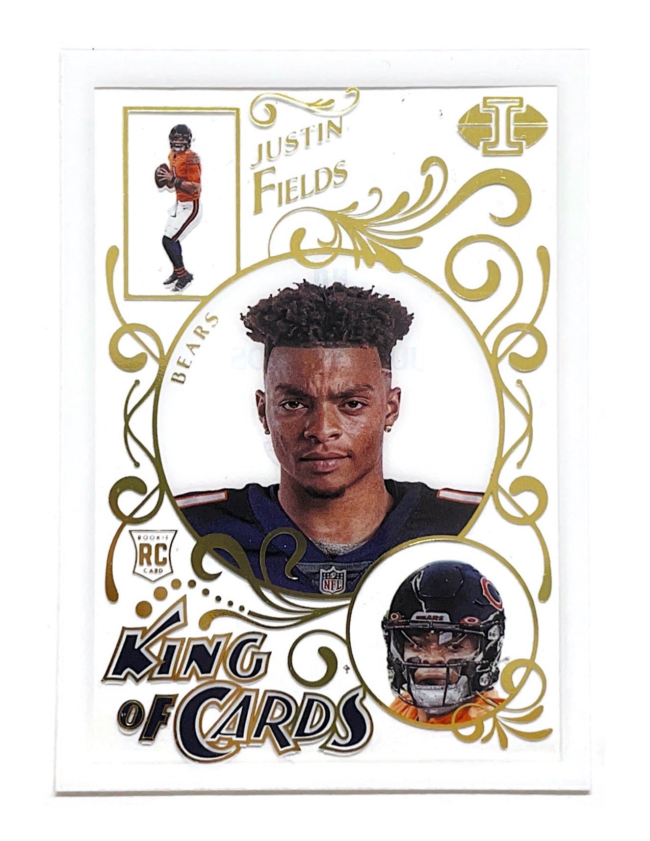 Justin Fields 2021 Panini Illusions King Of Cards Rookie #KC-14