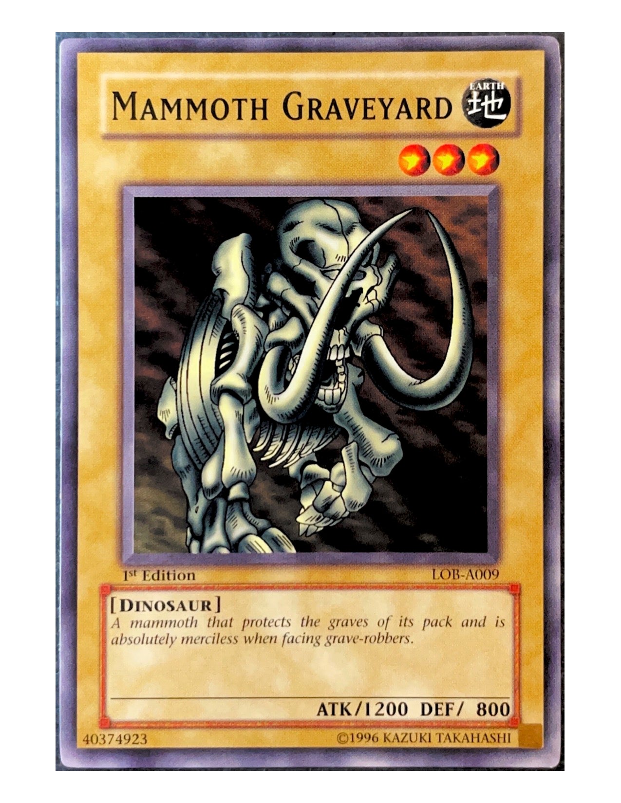 Mammoth Graveyard LOB-A009 Common - 1st Edition