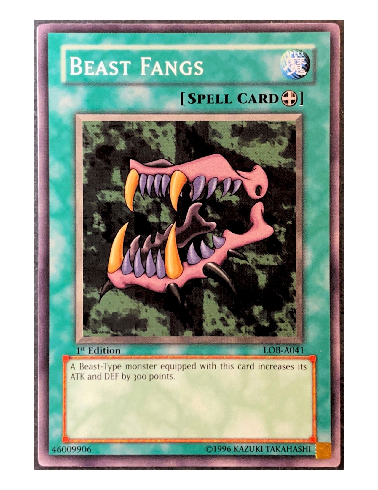 Beast Fangs LOB-A041 Common - 1st Edition