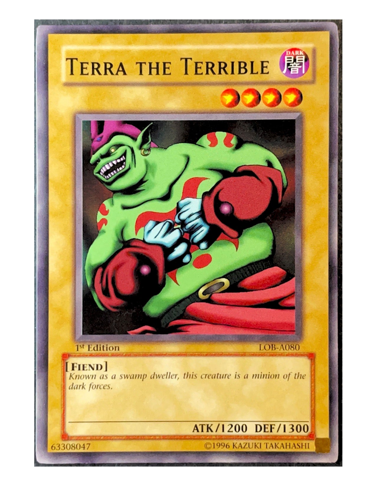 Terra The Terrible LOB-A080 Common - 1st Edition