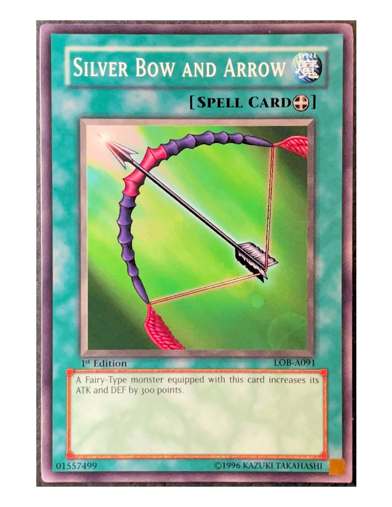 Silver Bow And Arrow LOB-A091 Common - 1st Edition