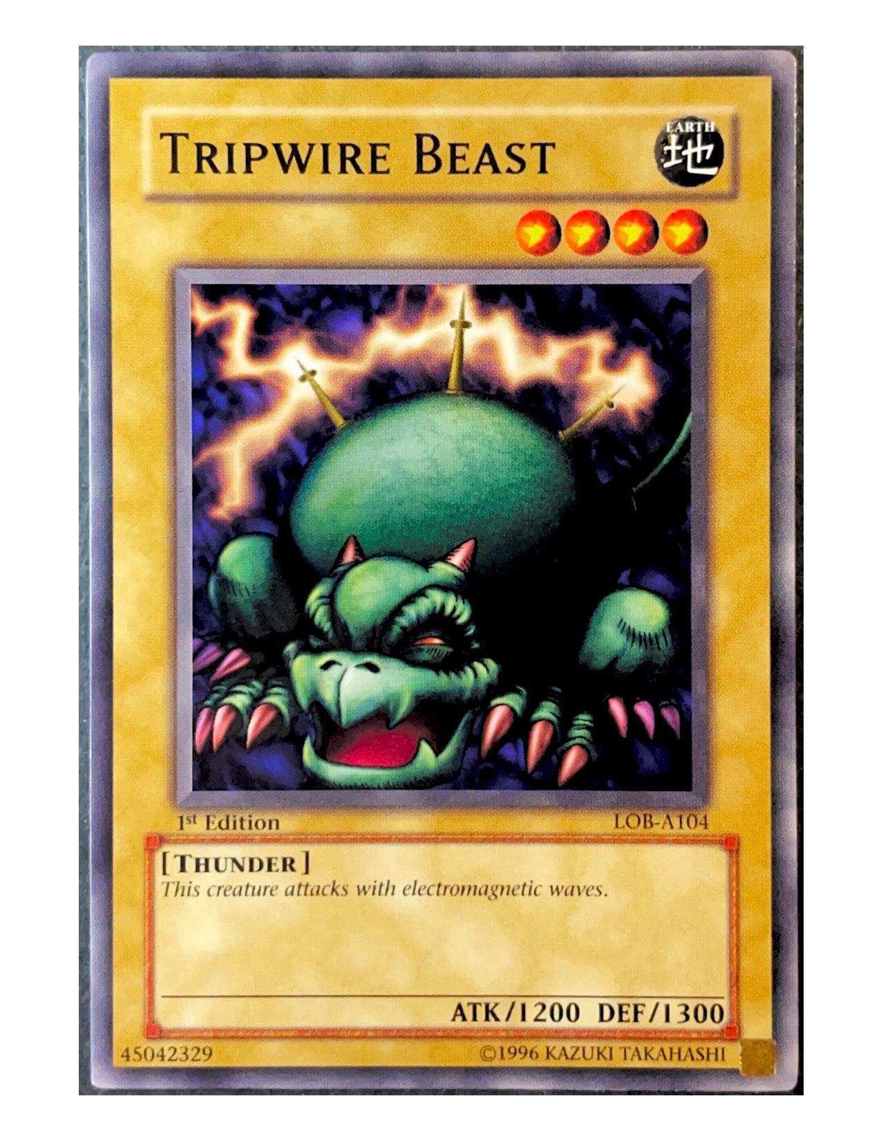Tripwire Beast LOB-A104 Common - 1st Edition
