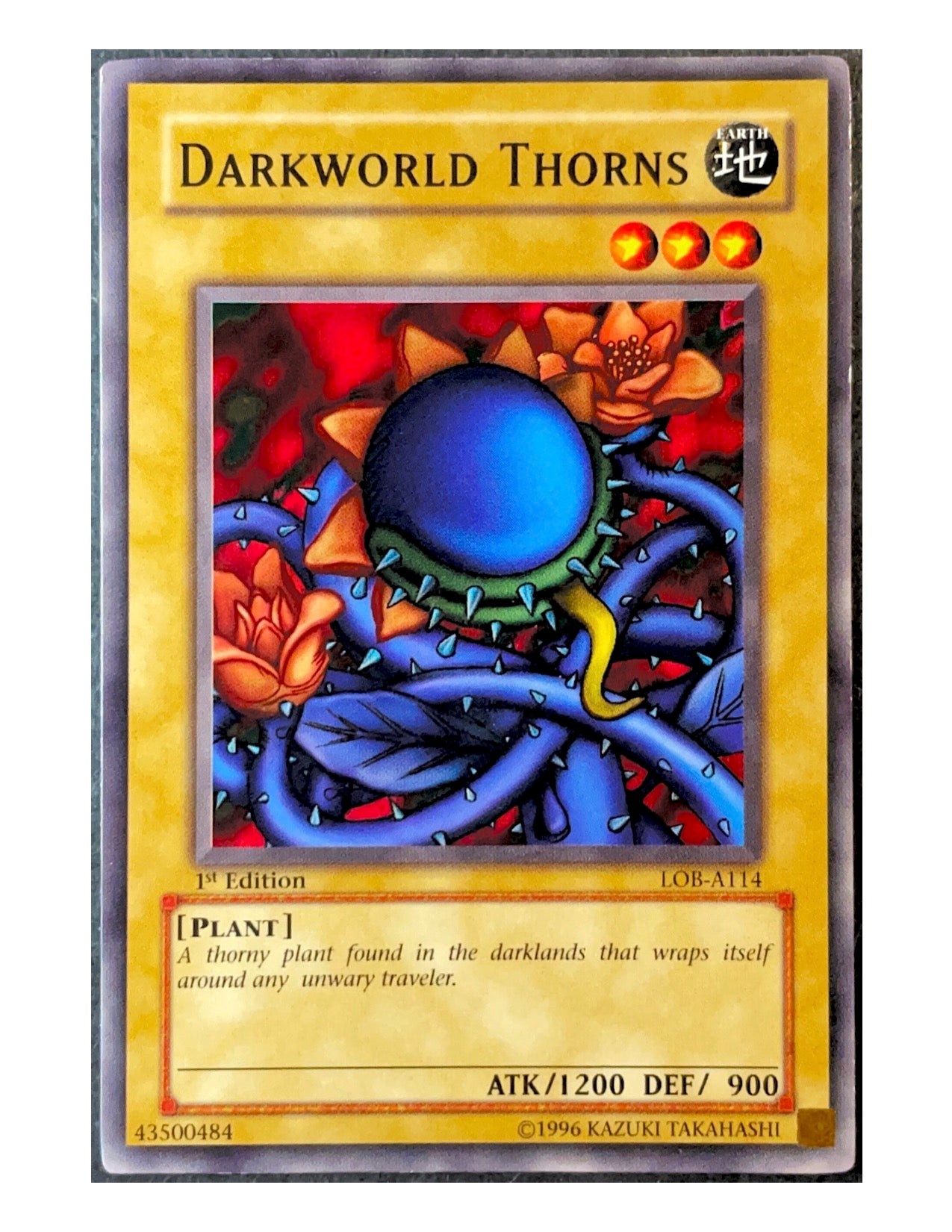Darkworld Thorns LOB-A114 Common - 1st Edition