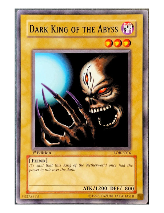 Dark King Of The Abyss LOB-E016 Common - 1st Edition