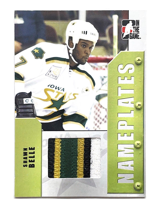 Shawn Belle 2005-06 In The Game Nameplates Patch Silver #N-41 - 1/20