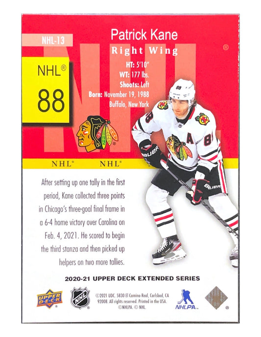 Patrick Kane 2020-21 Upper Deck Extended Series HoloGrFX NHL #NHL-13