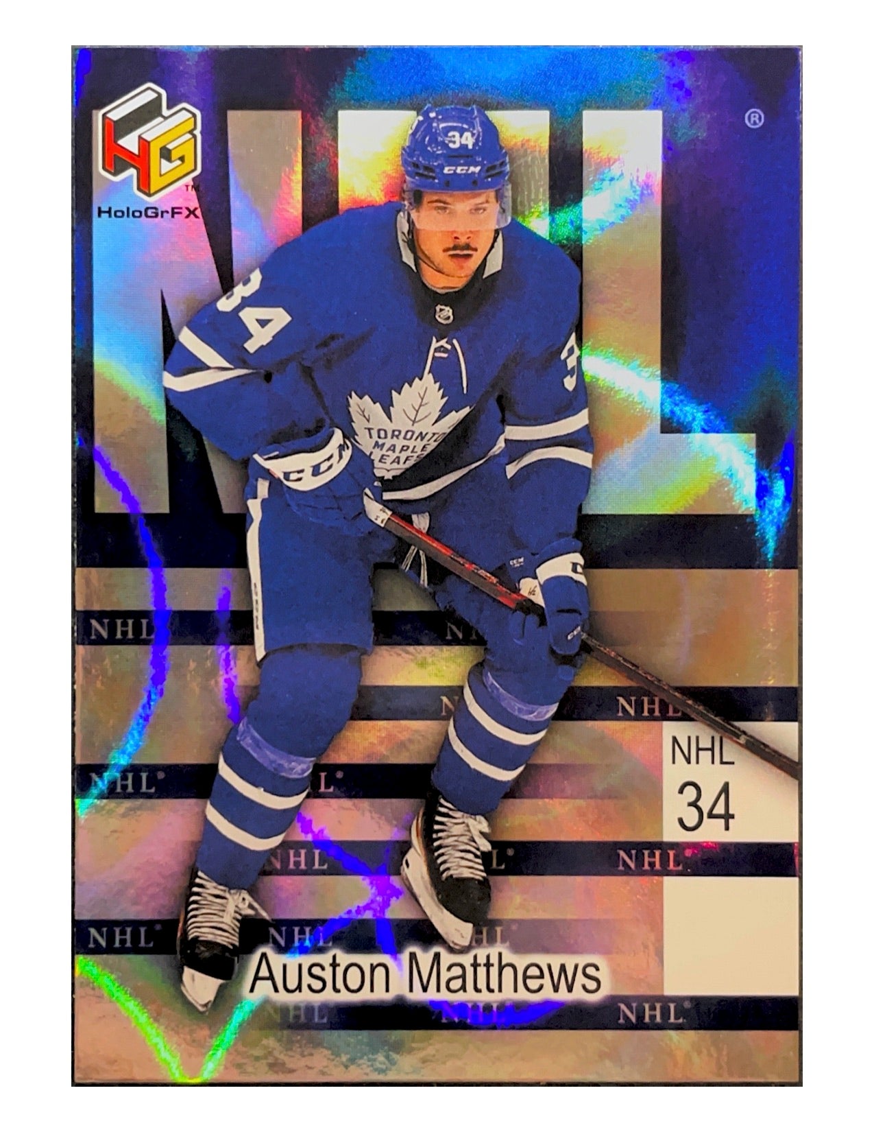 Auston Matthews 2020-21 Upper Deck Extended Series HoloGrFX NHL #NHL-8