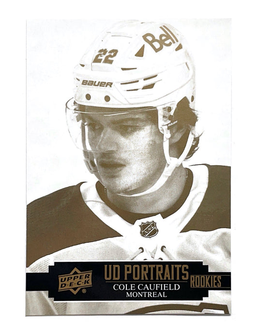 Cole Caufield 2021-22 Upper Deck Series 1 UD Portraits Rookies #P-40
