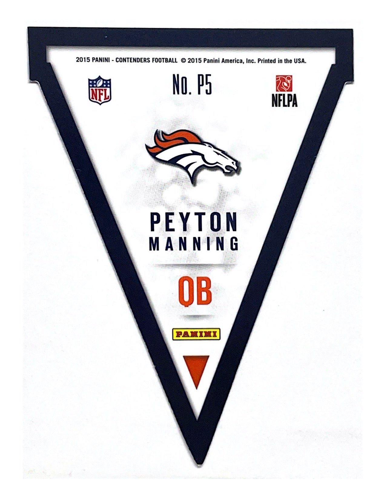 Peyton Manning 2015 Panini Contenders Die-cut #P5