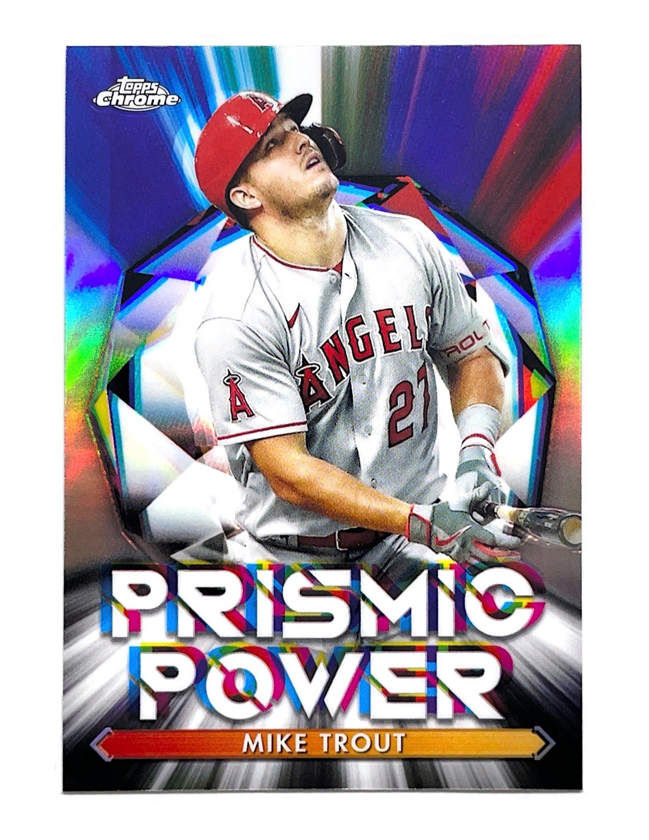 Mike Trout 2021 Topps Chrome Prismic Power #PP-2