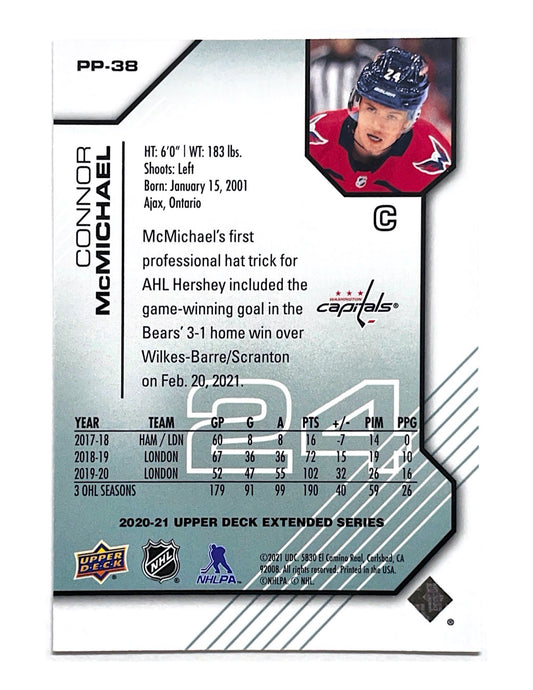 Connor McMicheal 2020-21 Upper Deck Extended Series Pros & Prospects #PP-38 - 0589/1000