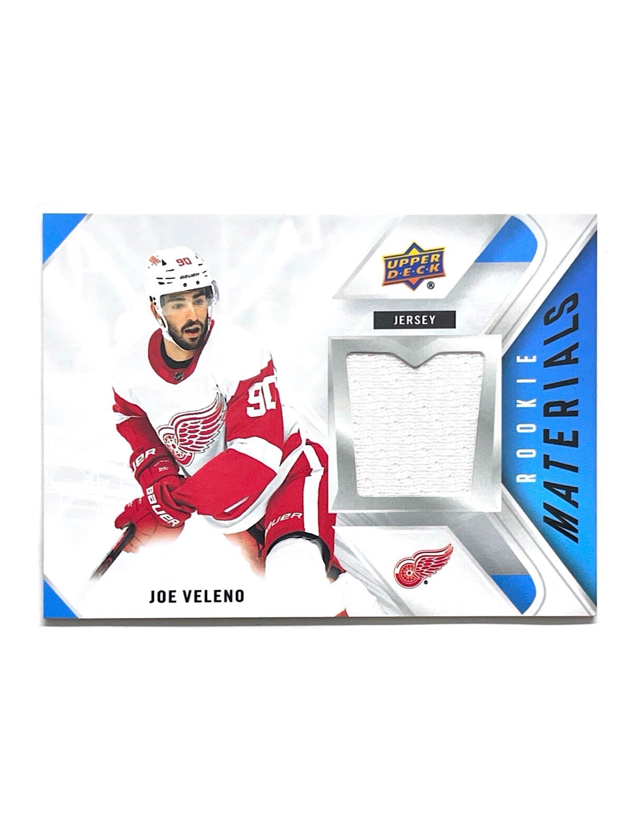 Joe Veleno 2021-22 Upper Deck Series 2 Rookie Materials Jersey #RM-JV