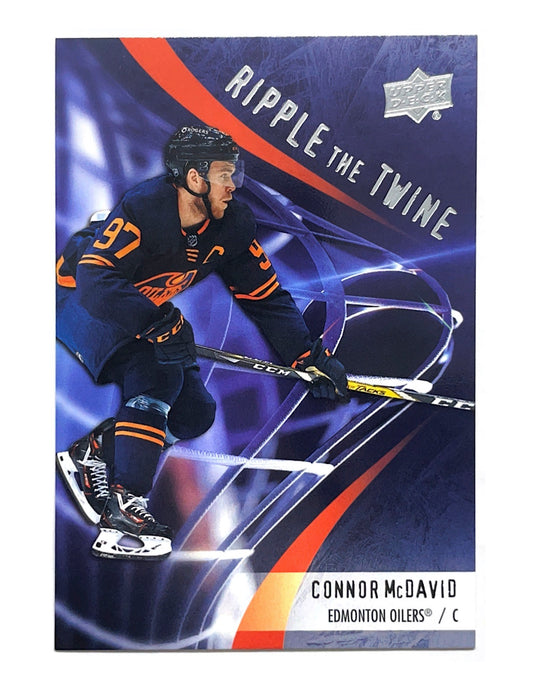 Connor McDavid 2020-21 Upper Deck Extended Series Ripple The Twine #RT-18