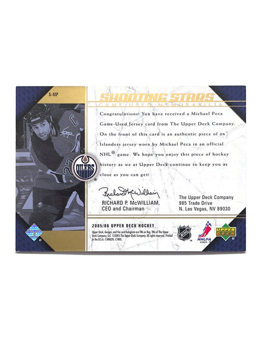 Michael Peca 2005-06 Upper Deck Series 1 Shooting Stars Jersey #S-MP