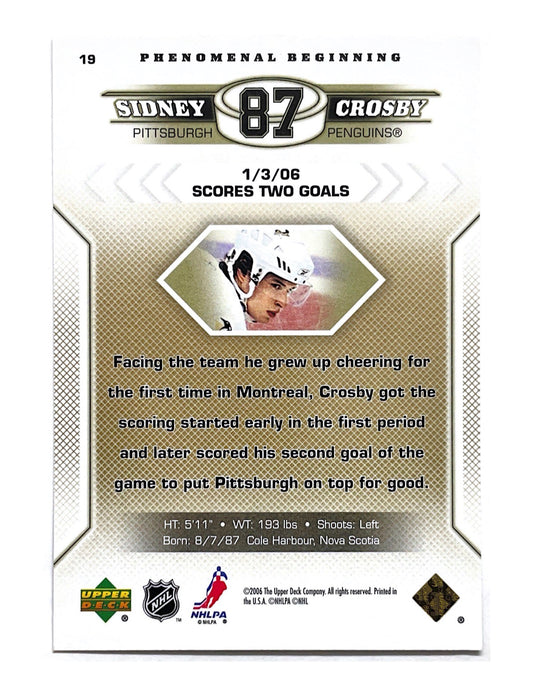 Sidney Crosby 2005-06 Upper Deck Phenomenal Beginning #19