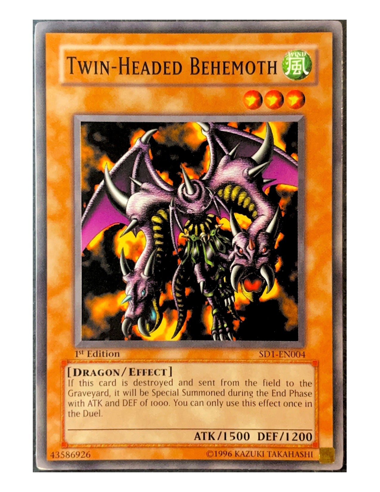 Twin-Headed Behemoth SD1-EN004 Common - 1st Edition