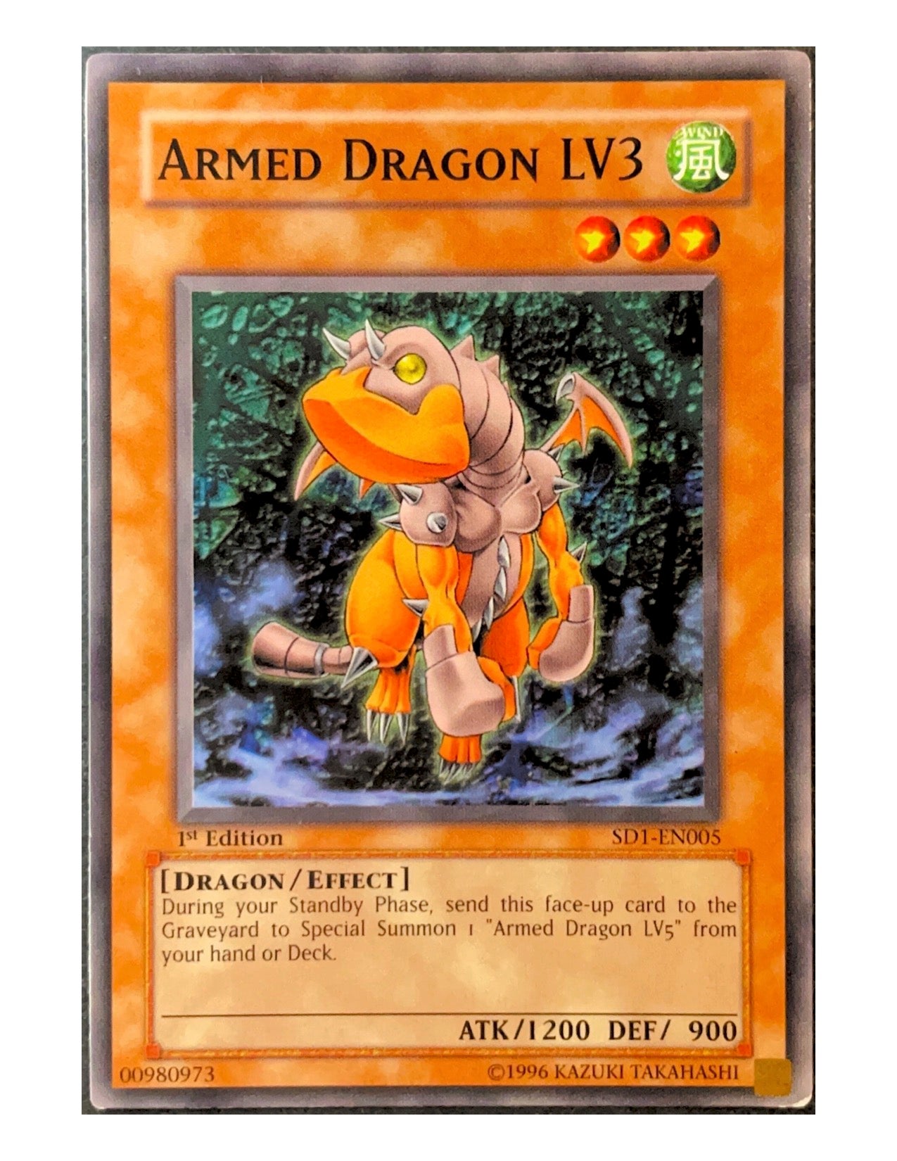 Armed Dragon LV3 SD1-EN005 Common - 1st Edition