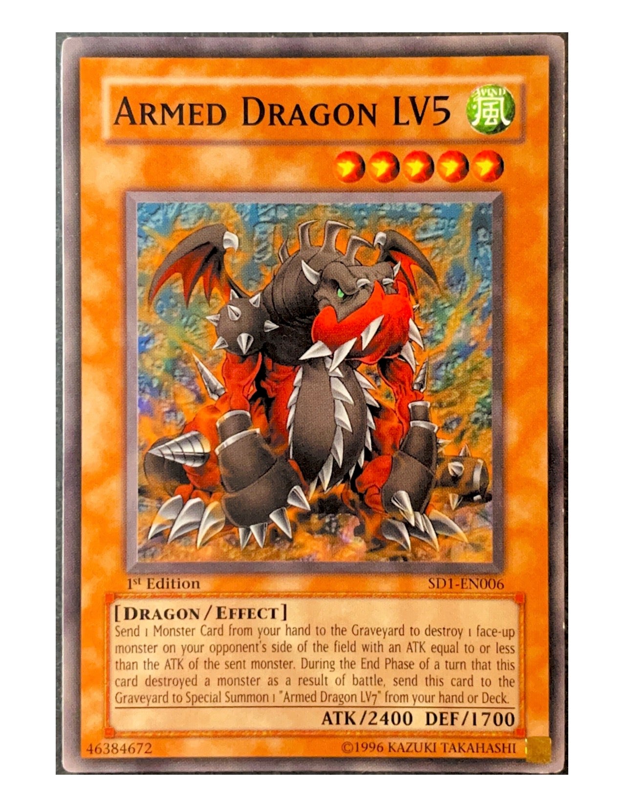 Armed Dragon LV6 SD1-EN006 Common - 1st Edition