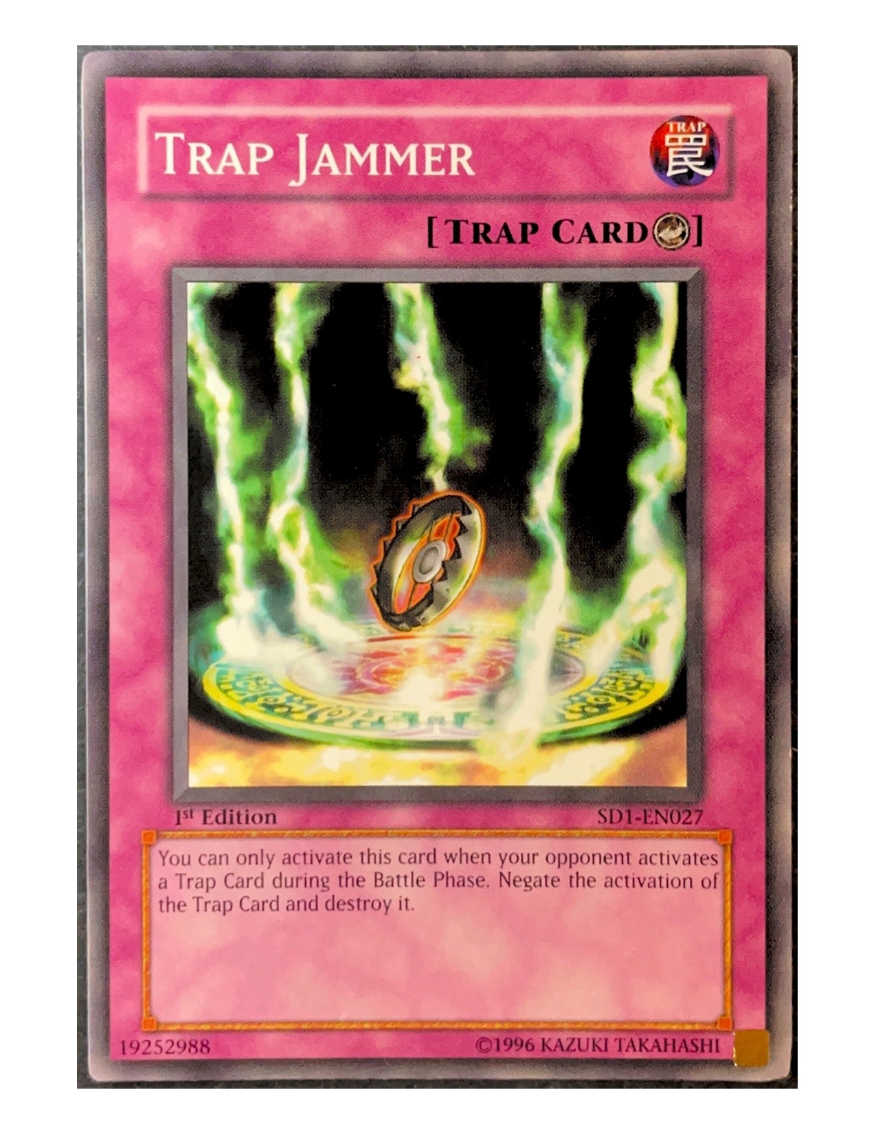 Trap Jammer SD1-EN027 Common - 1st Edition