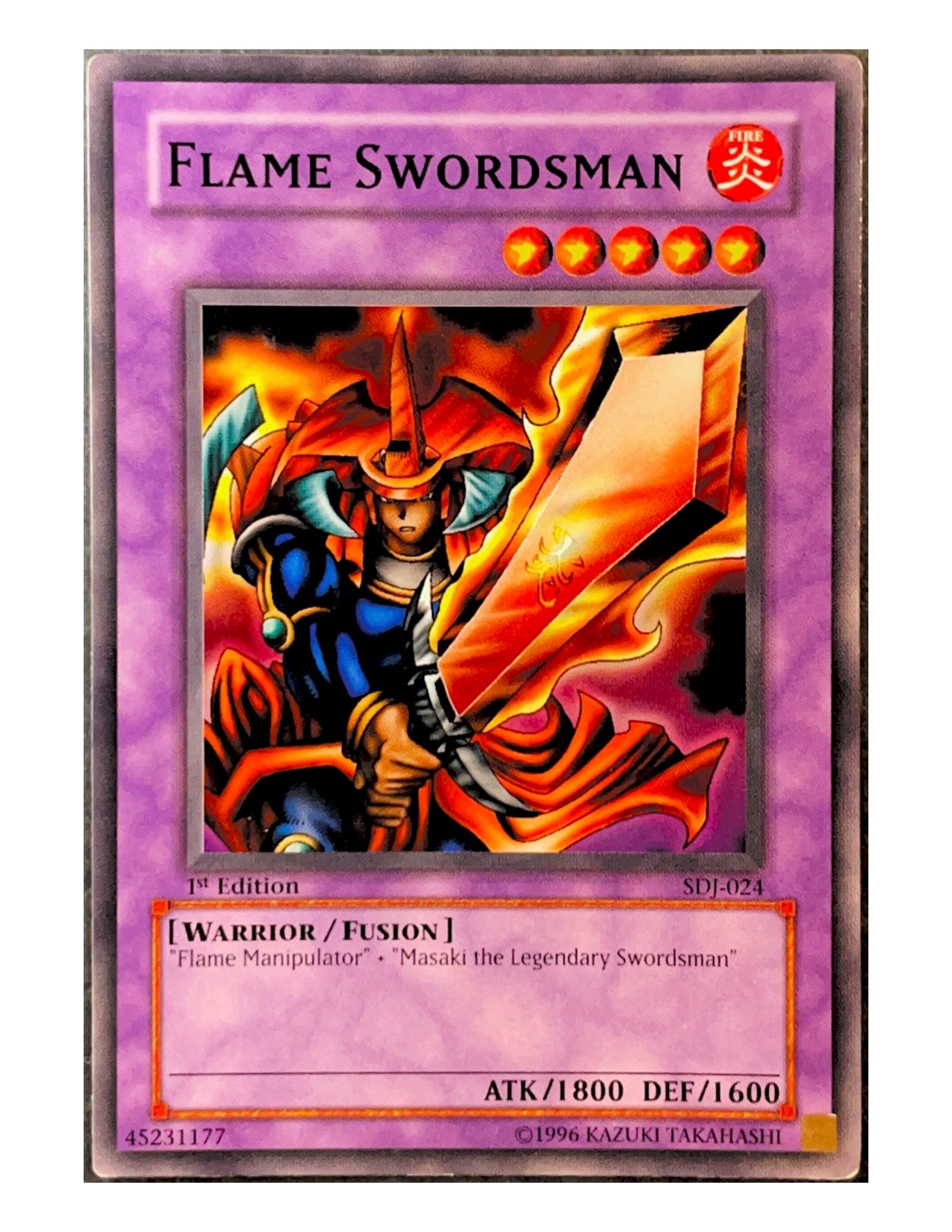 Flame Swordsman SDJ-024 Common - 1st Edition