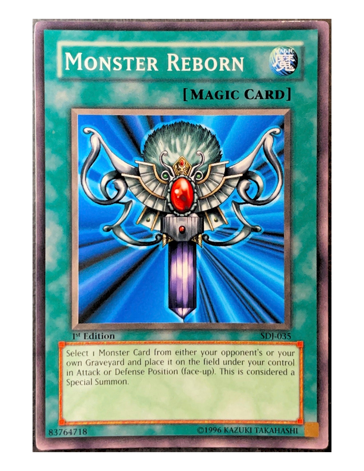 Monster Reborn SDJ-035 Common - 1st Edition