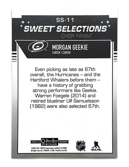 Morgan Geekie 2020-21 O-Pee-Chee Platinum Sweet Selections #SS-11