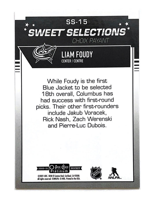 Liam Foudy 2020-21 O-Pee-Chee Platinum Sweet Selections #SS-15