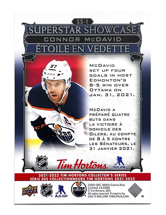 Connor McDavid 2020-21 Upper Deck Tim Hortons Superstar Showcase #SS-1