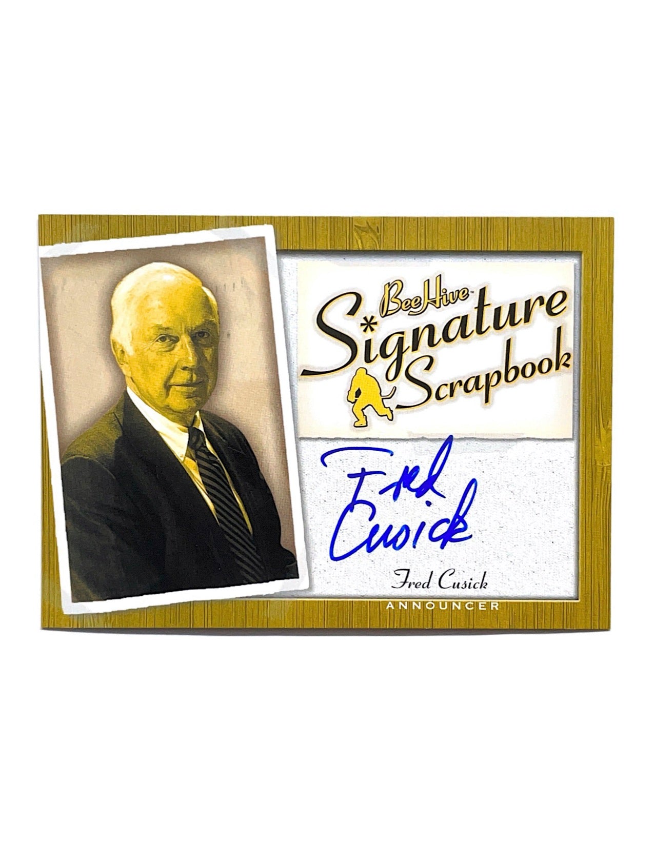 Fred Cusick 2005-06 Upper Deck Bee Hive Signature Scrapbook Autograph #SS-FC