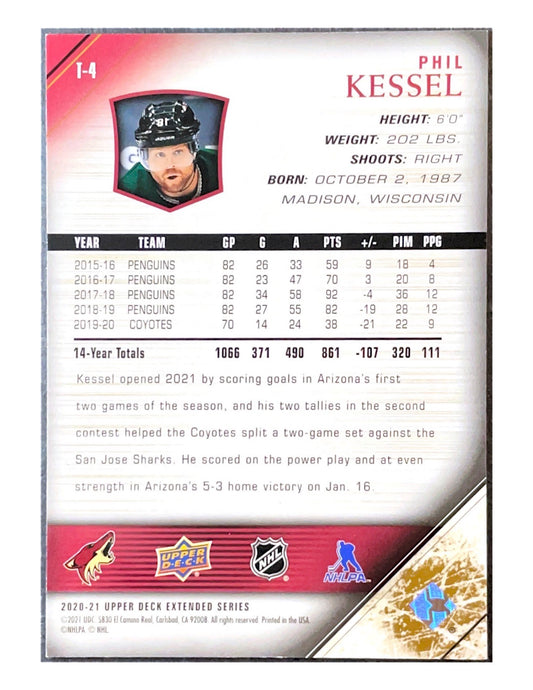 Phil Kessel 2020-21 Upper Deck Extended Series Tribute #T-4 - UD Exclusives 049/100