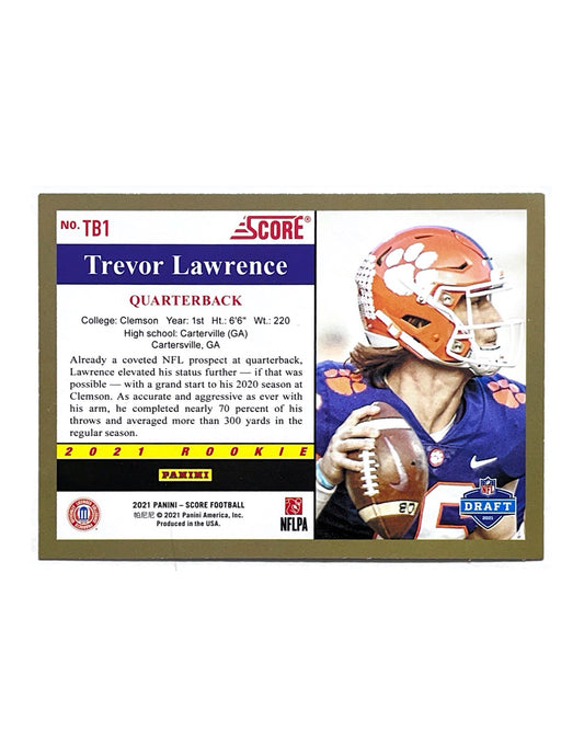 Trevor Lawrence 2021 Panini Score Rookie #TB1